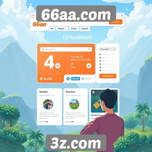 Análise da interface de usuário do 66aa.com