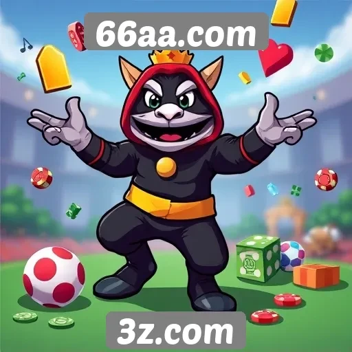 Exploração das opções de jogos no site 66aa.com