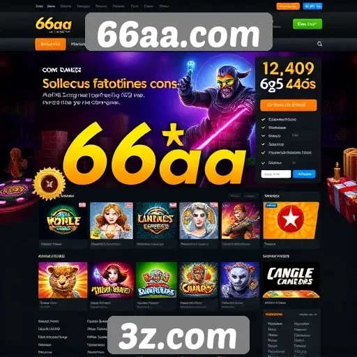 Avaliação da interface do site de jogos 66aa.com